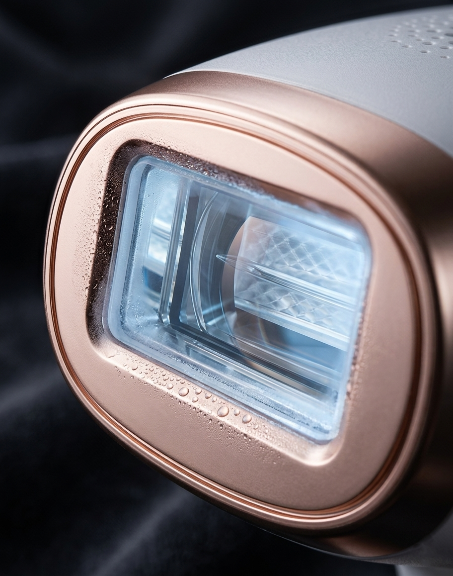 LumeGlow IPL ice cooling technology painless treatment close up