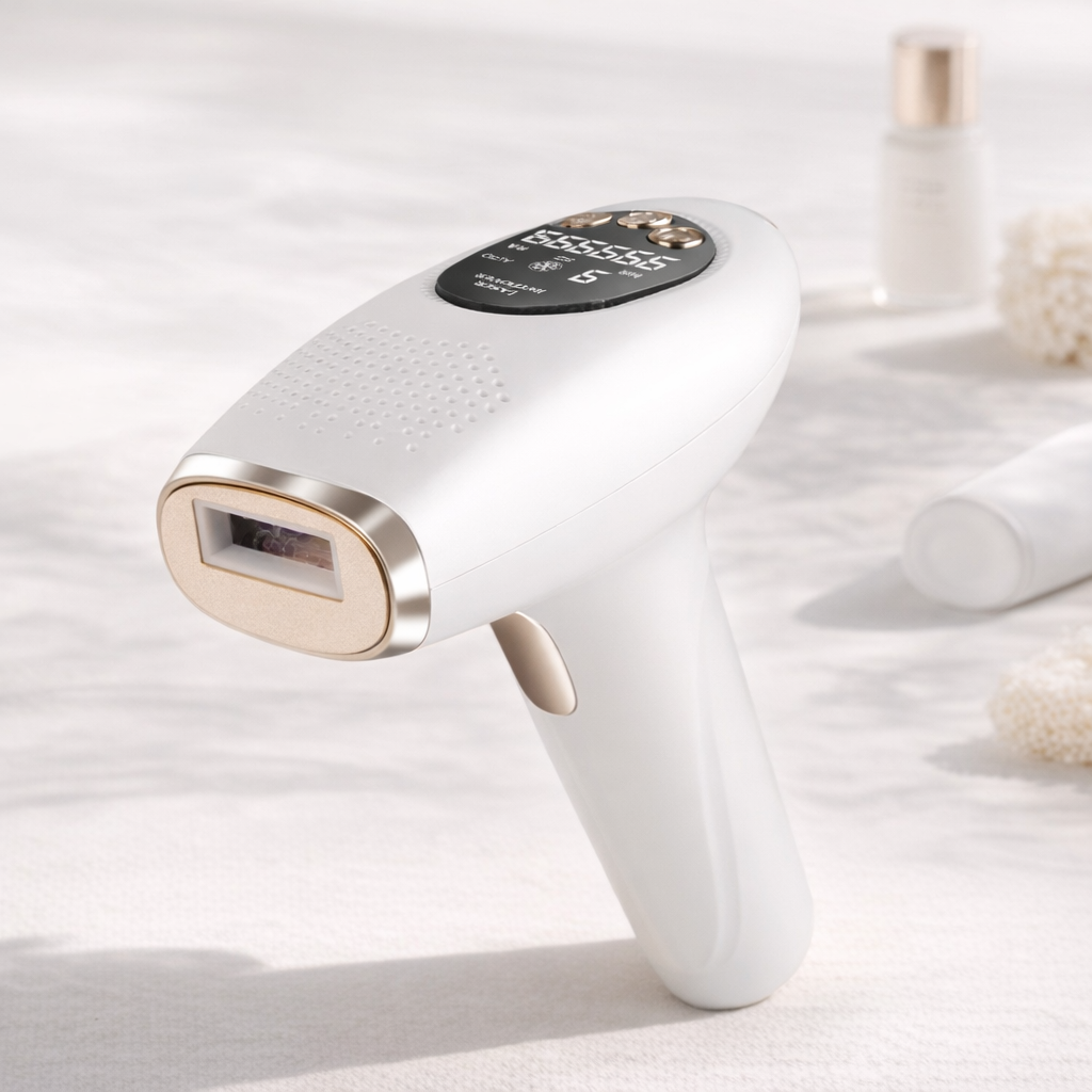 IceGlow IPL Hair Removal Device – At-Home Painless Laser Hair Removal System with Ice Cooling Technology, 999,999 Flashes & 9 Energy Levels for Full Body Use