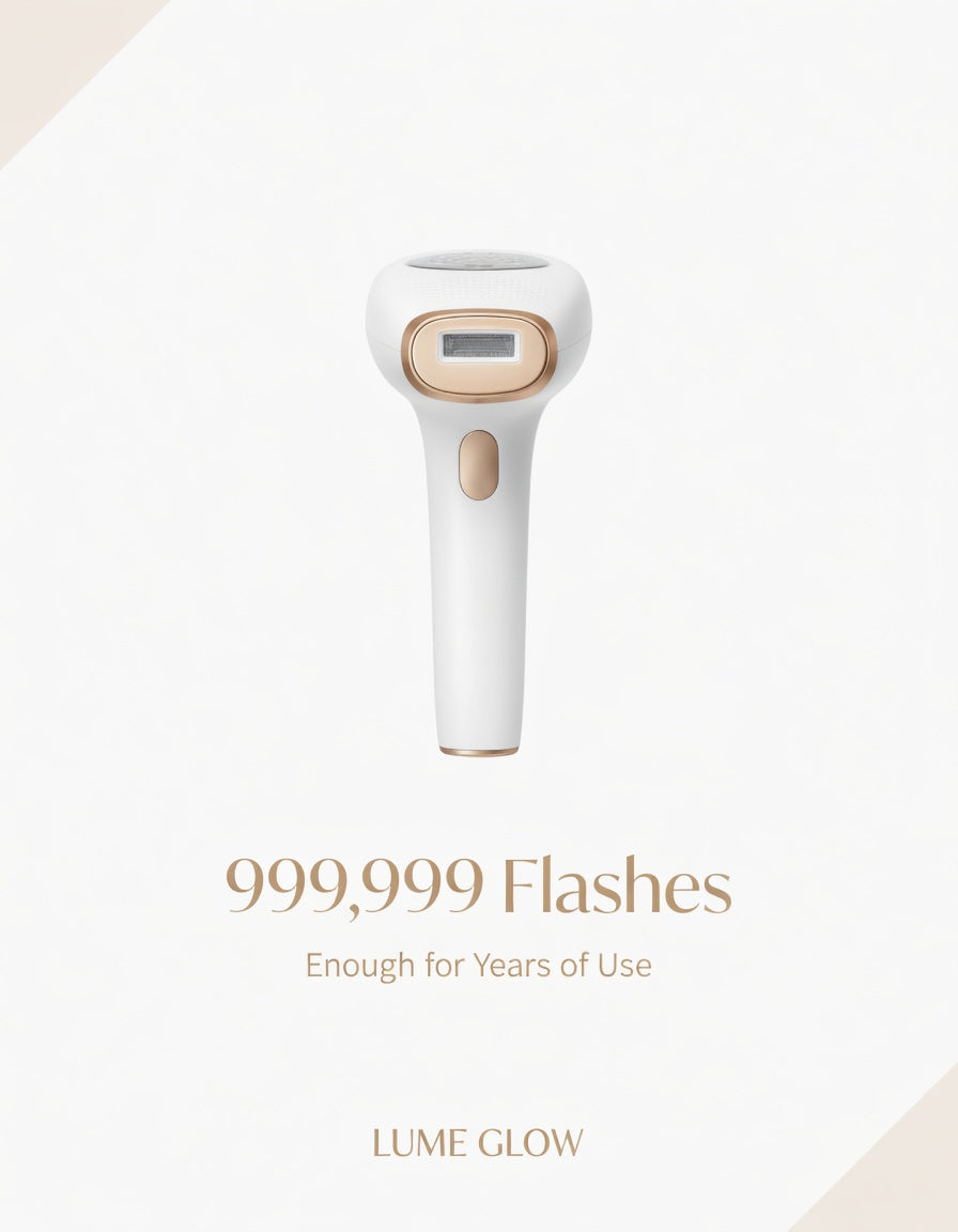 LumeGlow IPL 999999 lifetime flashes never replace cartridge