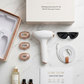 LumeGlow IPL device premium packaging accessories unboxing