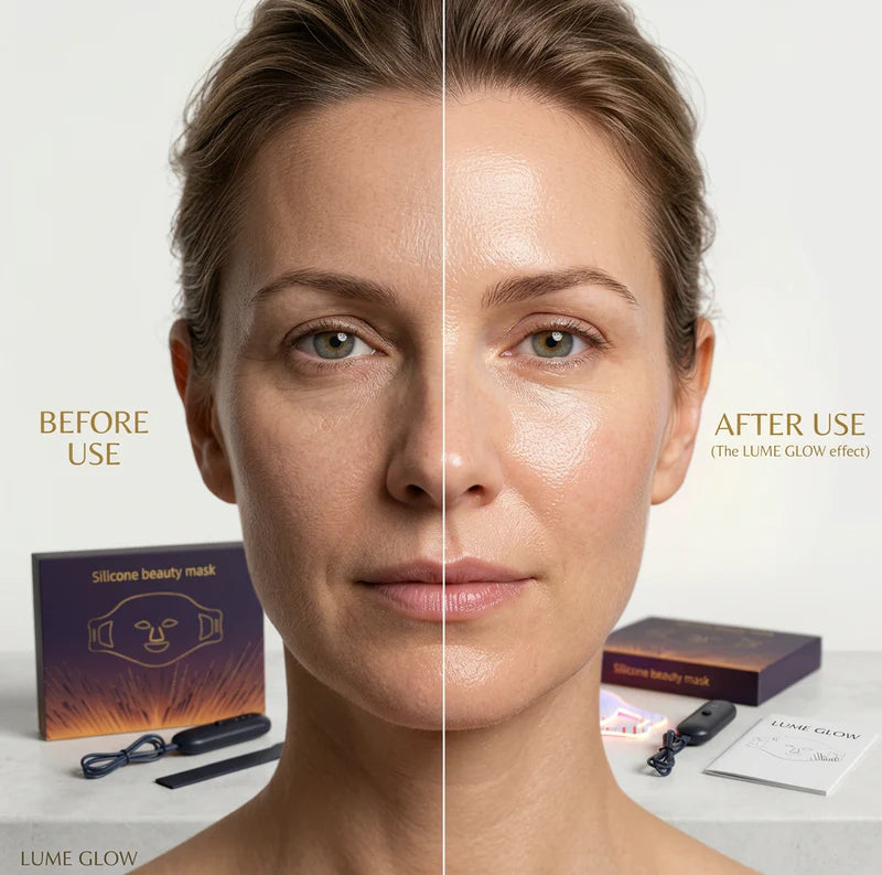 Complete glowing skin routine with Lume Glows IPL laser and red light therapy